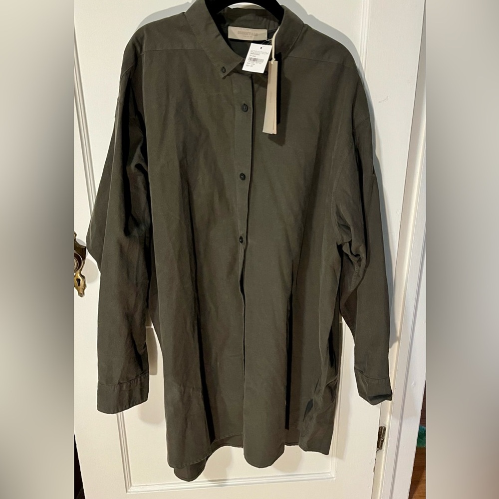 Fear of God Essentials Dark Gray/Green Shirt